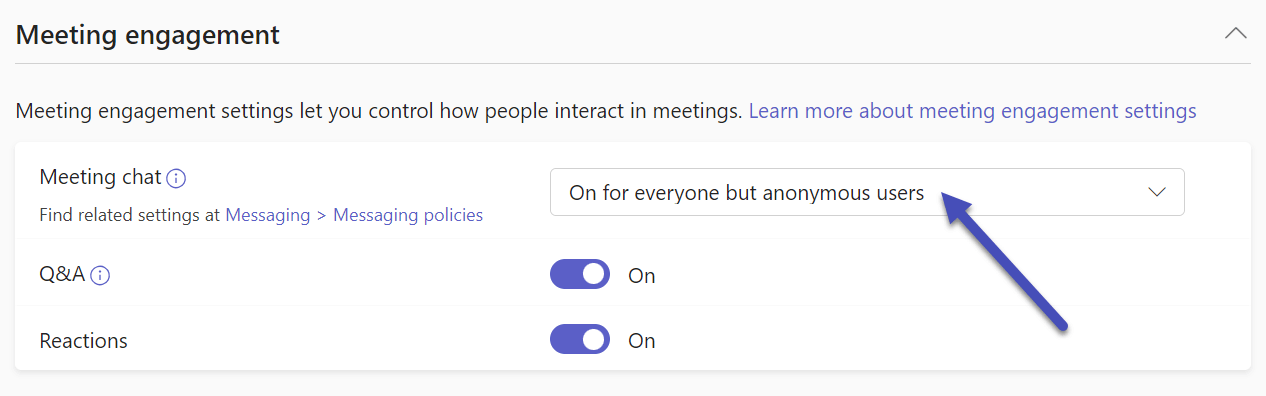 Disable guest access to Microsoft Teams meetings chat